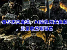 抖音奇异历史赛道，AI赋能历史赛道，流量收益嘎嘎香，狂撸伙伴计划