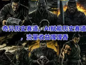 抖音奇异历史赛道，AI赋能历史赛道，流量收益嘎嘎香，狂撸伙伴计划
