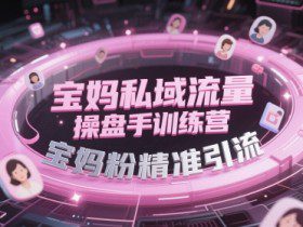 宝妈私域流量操盘手训练营，宝妈粉精准引流