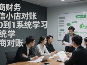 电商财务微信小店对账，从0到1系统学习电商对账