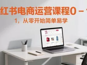 小红书电商运营课程0-1，从零开始简单易学