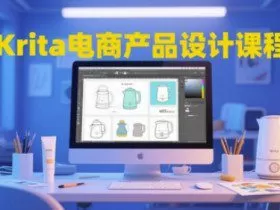 Krita电商产品设计课程，掌握从工具使用到创意落地的全链路设计能力