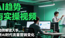AI趋势与实操视频，从趋势解读入手，剖析AI时代流量营销变化