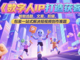 数字人IP打造获客变现实操课，智能选题、文案、剪辑、包装一站式解决短视频创作难题