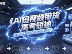 AI短视频带货高考短袖爆款解析制作全流程