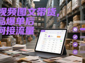 短视频图文带货，选品爆单后如何接流量