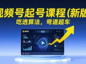 视频号起号课程（新版），吃透算法，弯道超车