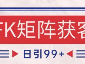 小红书某音FK赛道引流获客 自热矩阵日引200+【揭秘】