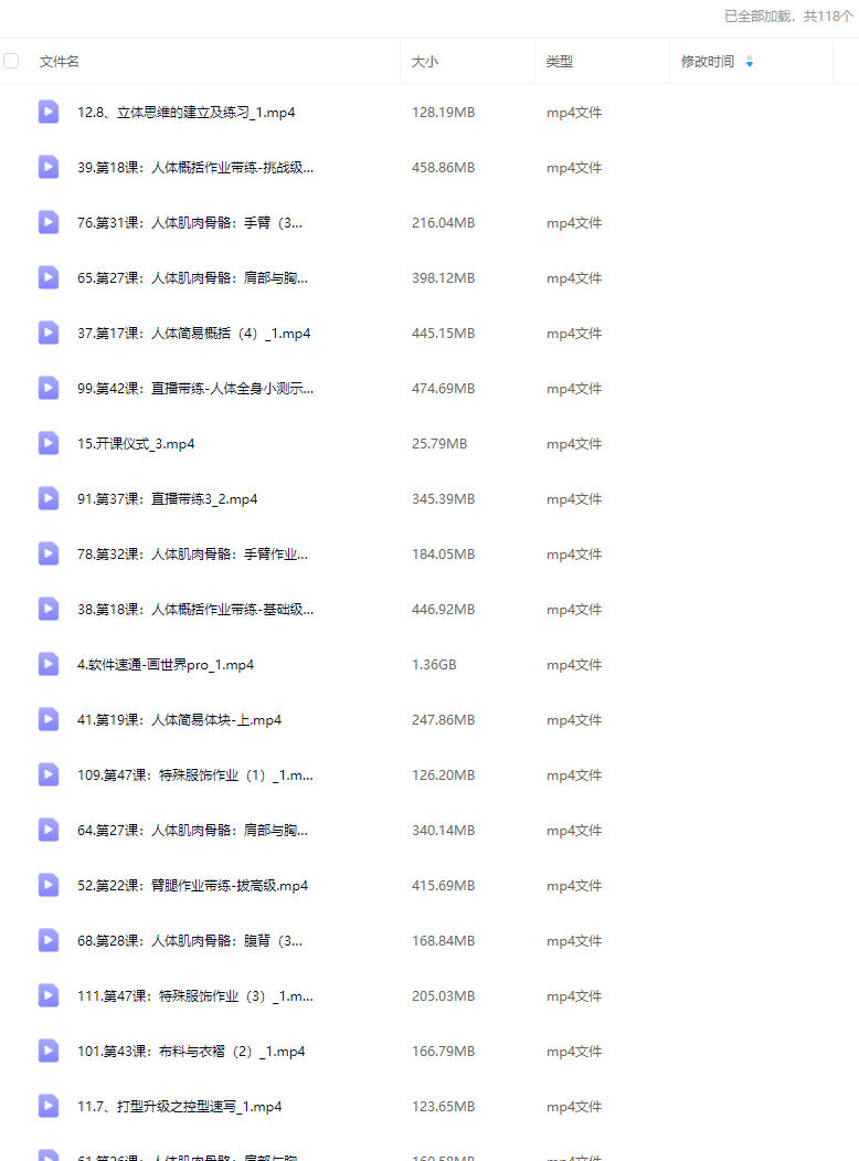 画酿幸福喵哒栗子超好上手的人物结构课2024【画质高清只有视频】