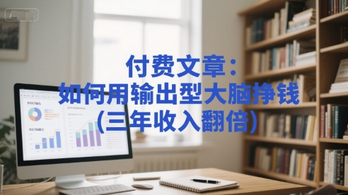 付费文章:如何用输出型大脑挣钱(三年收入翻倍)