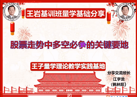 量学云讲堂王岩江宇龙2025年第58期视频 主课正课系统课+收评