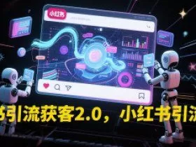 小红书引流获客2.0，小红书引流教程