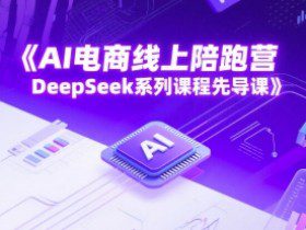 AI电商线上陪跑营，DeepSeek系列课程先导课