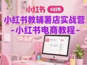 小红书教辅薯店实战营-小红书电商教程