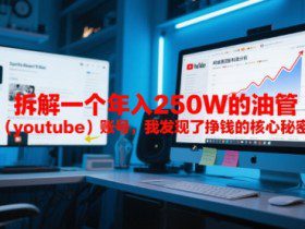 付费文章：拆解一个年入250W的油管（youtube）账号，我发现了挣钱的核心秘密