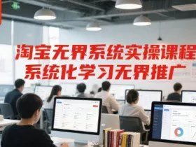 淘宝无界系统实操课程，系统化学习无界推广