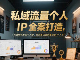 私域流量个人IP全案打造，打造特色专业个人IP，未来最值钱的是你的个人IP