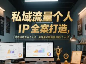 私域流量个人IP全案打造，打造特色专业个人IP，未来最值钱的是你的个人IP