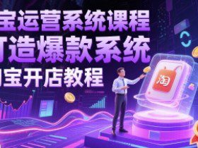 淘宝运营系统课程-打造爆款系统-淘宝开店教程