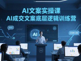 AI文案实操课，AI成交文案底层逻辑训练营