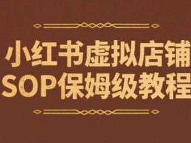 小红书虚拟店铺SOP保姆级教程，​通过在小红书开店卖学科类资料变现