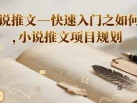 小说推文—快速入门之如何抄 ，小说推文项目规划
