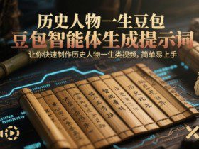 历史人物一生豆包智能体生成提示词，让你快速制作历史人物一生类视频，简单易上手