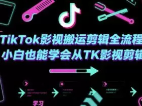 TikTok影视搬运剪辑全流程，小白也能学会从TK影视剪辑