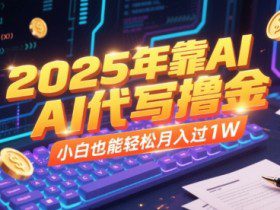 2025年靠AI代写撸金，小白也能轻松月入过1W