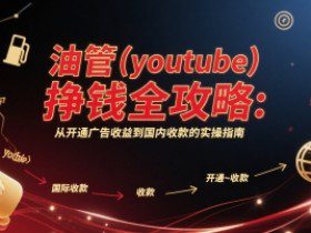 油管(youtube)挣钱全攻略：从开通广告收益到国内收款的实操指南