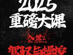 2025重磅大课，入世2，驾驭与控制