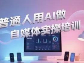普通人用AI做自媒体实操培训，普通人一个人用ai做自媒体，视频制作、短视频引流、直播带货，轻松入门