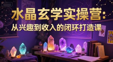 水晶玄学实操营：从兴趣到收入的闭环打造课【揭秘】