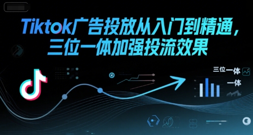 Tiktok广告投放从入门到精通,三位一体加强投流效果