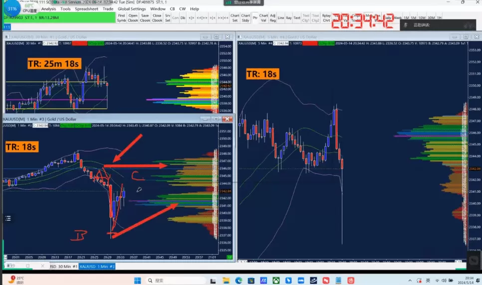 现货黄金张峻齐线下实战班全套课程高级交易员K订单流合集2024年4月5月…