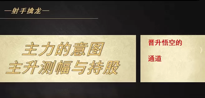 射手擒龙20250711主力的意图-主升测幅与持股