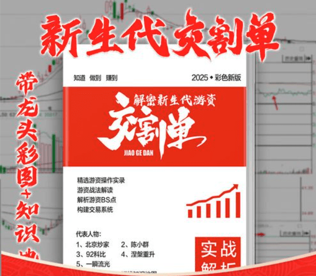抖音热销的《2025顶级游资交割单图文解读》新生代游资实战交割单书籍彩…