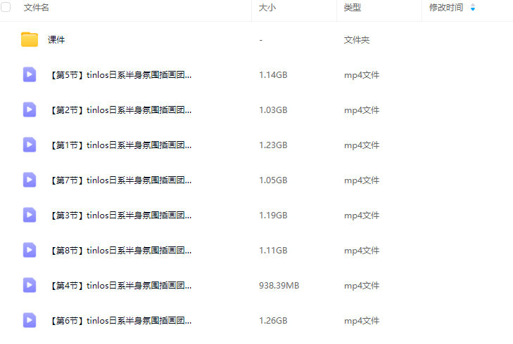 tinlos日系半身氛围插画团练2025第1期【画质高清有课件】