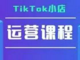 TikTok小店运营实操课，TK​小店运营实操+疑难答疑