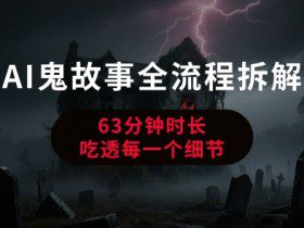 AI鬼故事从0到1全流程拆解，非常详细，全是干货