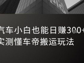 汽车小白也能日入3张！实测懂车帝搬运玩法