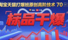 叮当会淘宝天猫打爆班原创高阶技术第70期：标品干爆