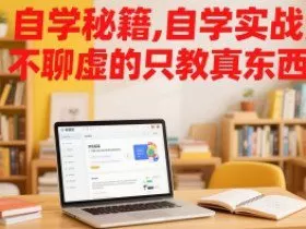 自学秘籍，自学实战派，不聊虚的只教真东西