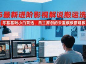 2025最新进阶影视解说搬运洗稿教程，零基础小白首选，自主原创的去重模板搭建教学