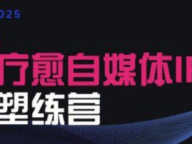 2025治愈自媒体IP训练营，专为疗愈领域从业者打造