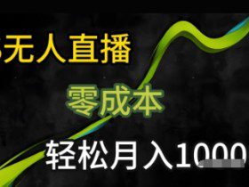 KS无人直播25年最新玩法，只需一部手机，轻松月入1W+【揭秘】