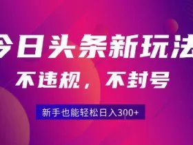 2025今日头条原创玩法5.0，不违规不封号，零门槛新手跟着做也能日入3张+