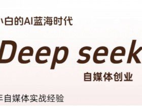 普通人利用Deepseek自媒体创业，零基础友好，小白的AI蓝海时代