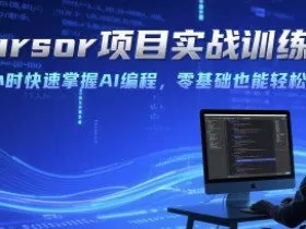 Cursor项目实战训练营，两小时快速掌握AI编程，零基础也能轻松上手