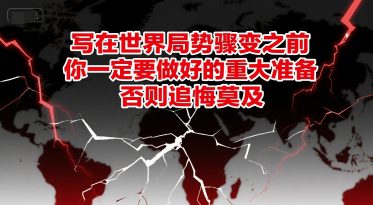 付费文章：写在世界局势骤变之前，你一定要做好的重大准备，否则追悔莫…